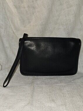 COACH Vintage Zip Top Clutch Travel Collection Luxury Designer Leather  9972